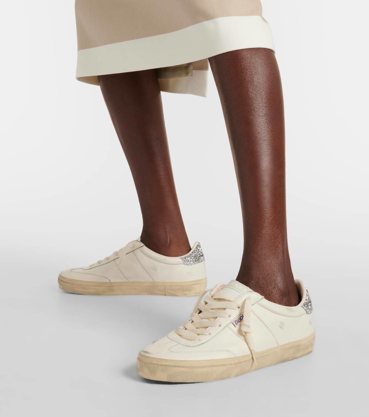 Golden Goose Soul-Star glitter leather sneakers Golden Goose
