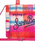 MC2 Saint Barth Wooly Colette Fringed Handbag With Tartan Pattern