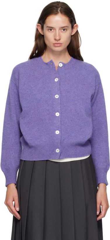 Photo: &Daughter Purple Ada Crewneck Cardigan