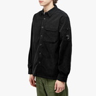 C.P. Company Men's Corduroy Overshirt in Black