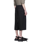 Rick Owens Drkshdw Black Drawstring Karloff Pods Shorts