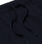 HUGO BOSS - Logo-Embroidered Stretch-Cotton Jersey Pyjama Shorts - Blue