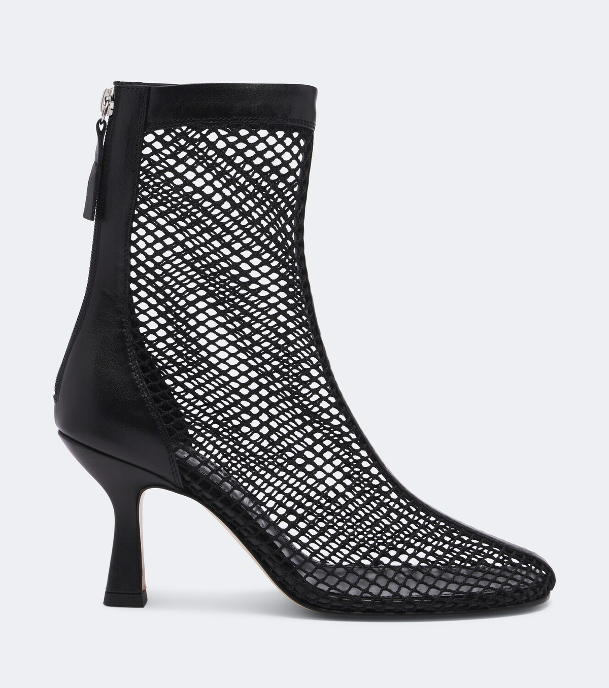Souliers Martinez Fira leather-trimmed mesh ankle boots