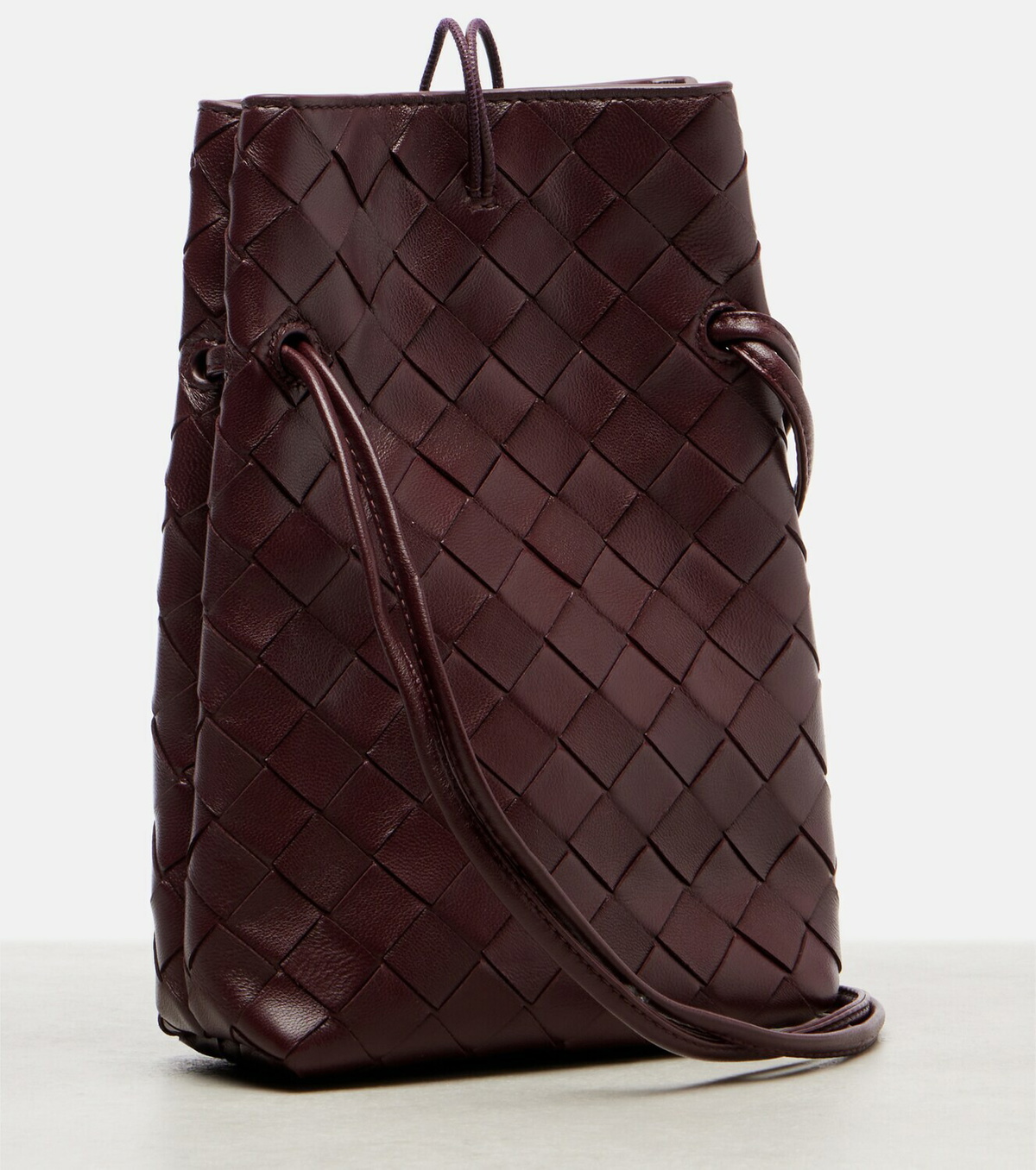 Bottega Veneta Andiamo Intrecciato leather phone pouch