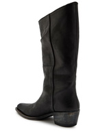 Khaite Clive 35 Leather Mid-calf Boots Black