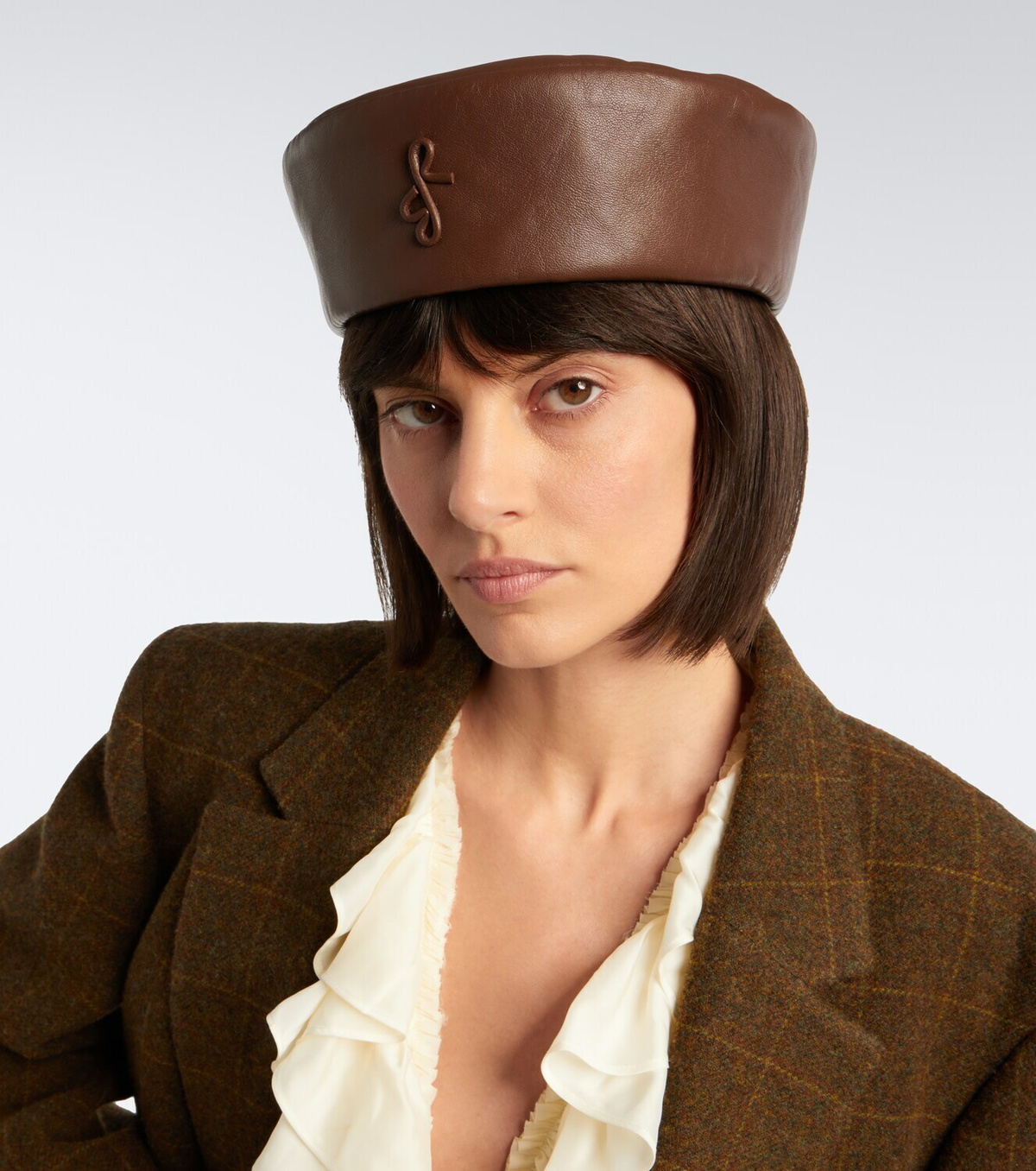 Ruslan Baginskiy Logo leather hat