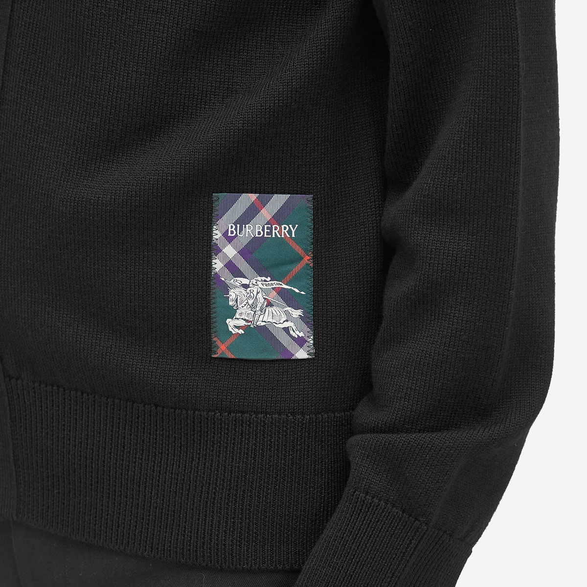 Burberry Men's EKD Logo Cardigan in Black Burberry