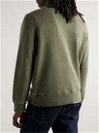 Alex Mill - Garment-Dyed Cotton-Jersey Sweatshirt - Green