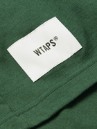 WTAPS - Printed Logo-Appliquéd Cotton-Jersey T-Shirt - Green