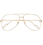 Cartier Eyewear - Aviator-Style Gold-Tone Optical Glasses - Gold