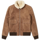 Officine Generale Pilot Shearling Suede Jacket