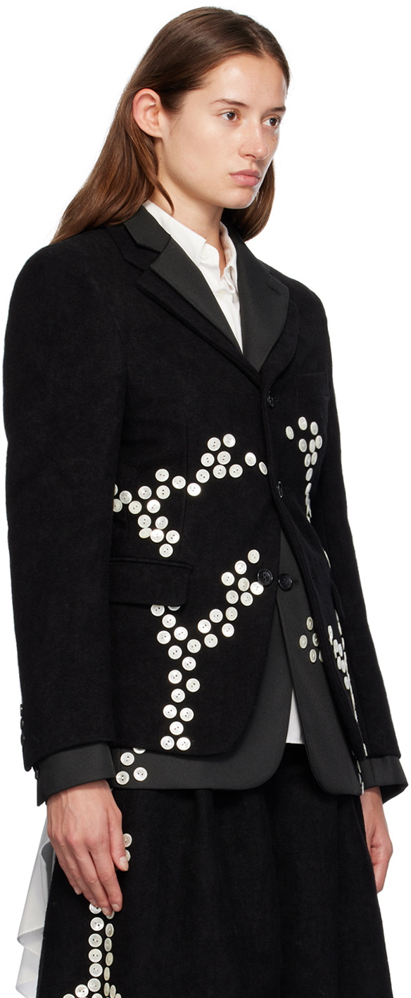 Comme des Garçons Homme Plus Black Layered Blazer