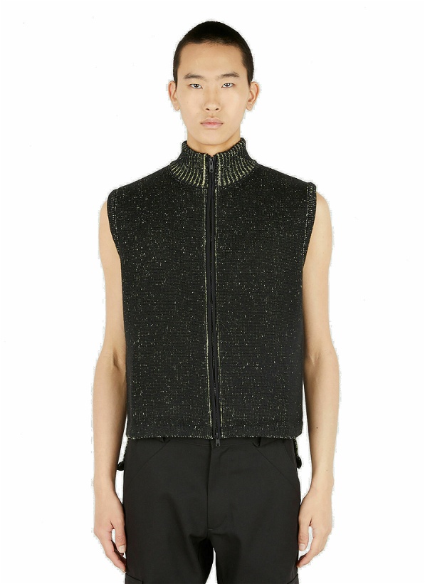 Photo: Aimless Compact Knit Sleeveless Sweater in Black