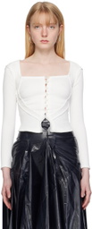 Talia Byre White Corset Blouse