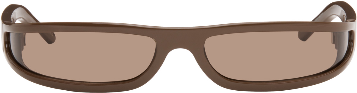 Rick Owens Brown Fog Sunglasses