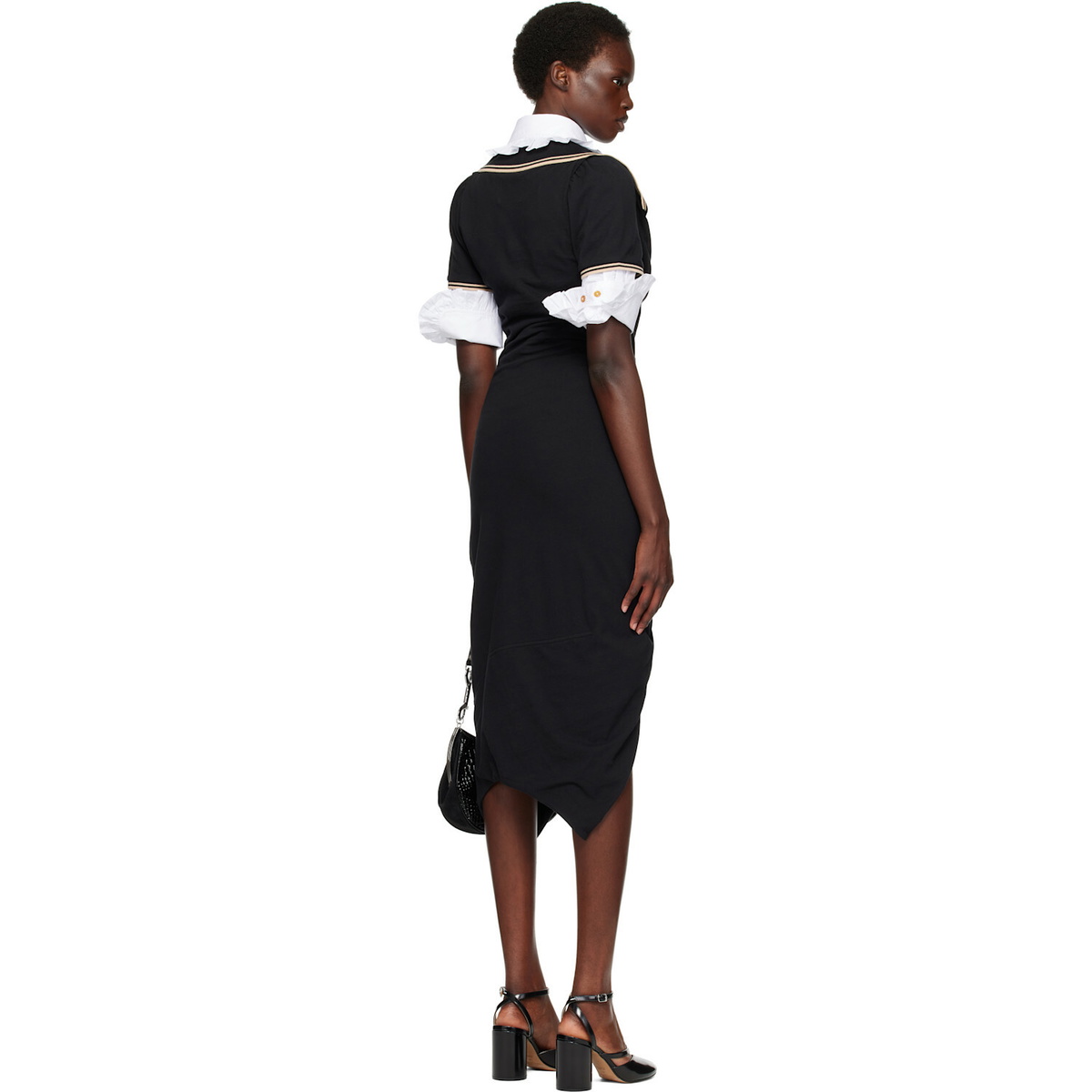 Vivienne Westwood Black Long Monday Pulling Midi Dress