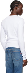 Diesel White D-Ribber-Ls-N Long Sleeve T-Shirt