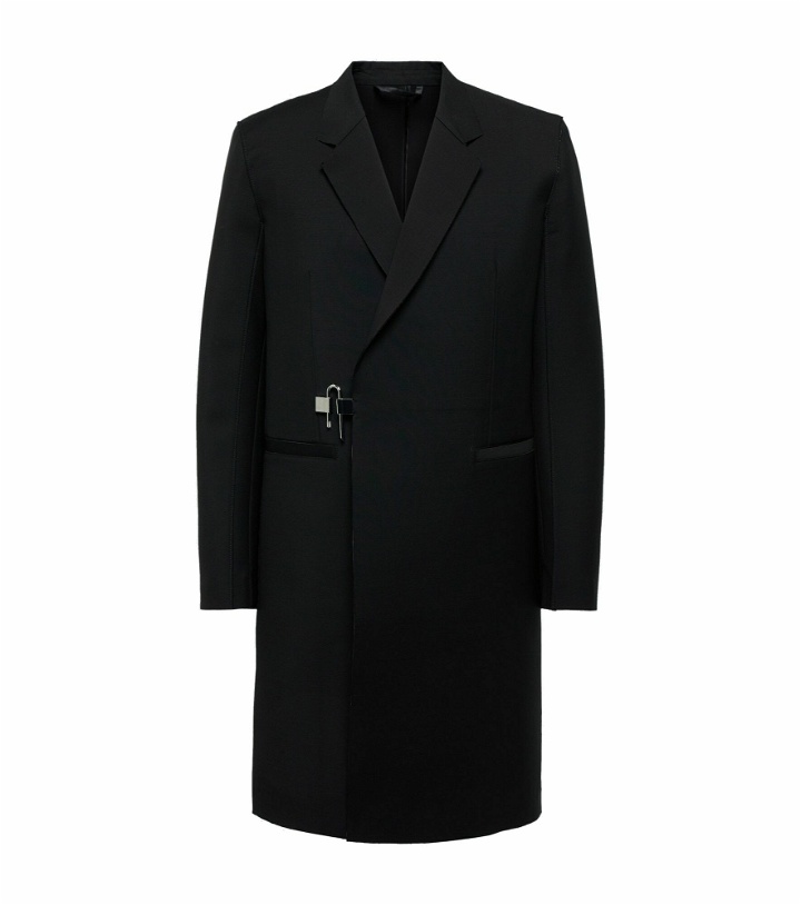 Photo: Givenchy - Wool and mohair coat with padlock closure