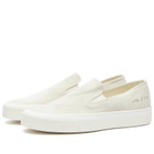 Woman by Common Projects Women's Suede Slip On Shoes in Off White