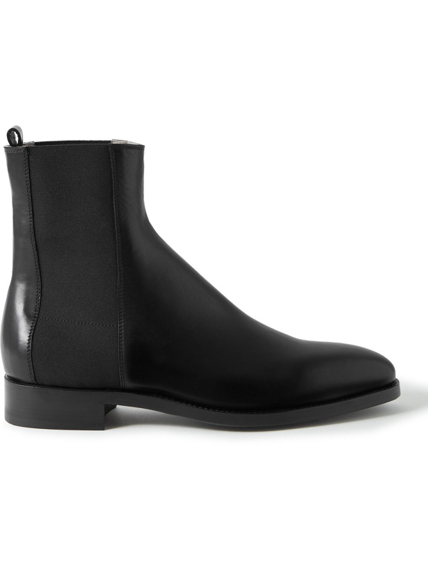 Photo: The Row - Leather Chelsea Boots - Black