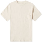 Snow Peak Men's Recycled Cotton Heavy T-Shirt in Ecru
