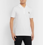 Alexander McQueen - Cotton-Piqué Polo Shirt - White
