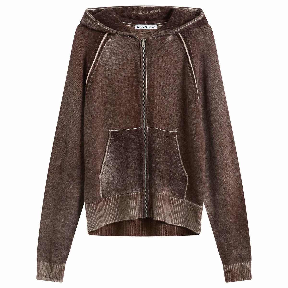 Acne Studios - Oversized Polka-Dot Intarsia Wool Sweater - Brown