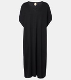 Jardin des Orangers Cotton, silk, and cashmere midi dress