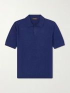 Slowear - Slim-Fit Cotton-Blend Terry Polo Shirt - Blue