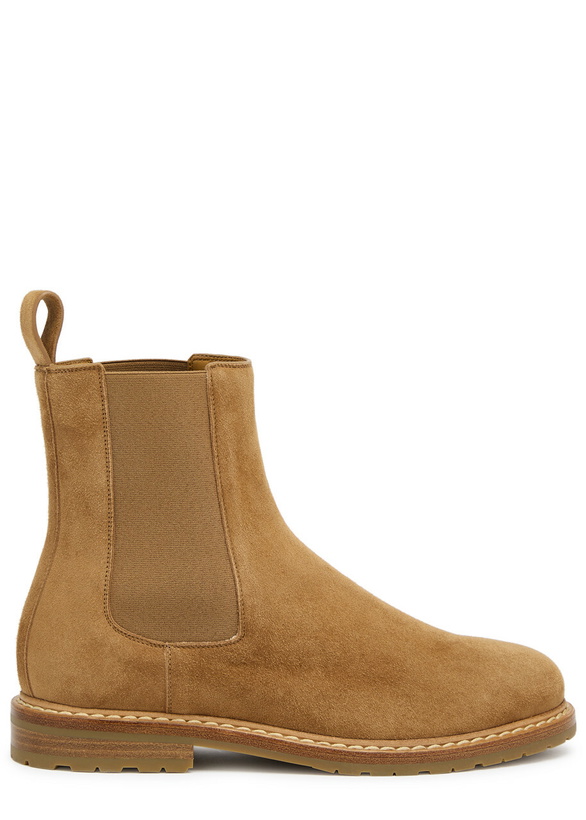 Photo: Legres Suede Chelsea Ankle Boots Taupe