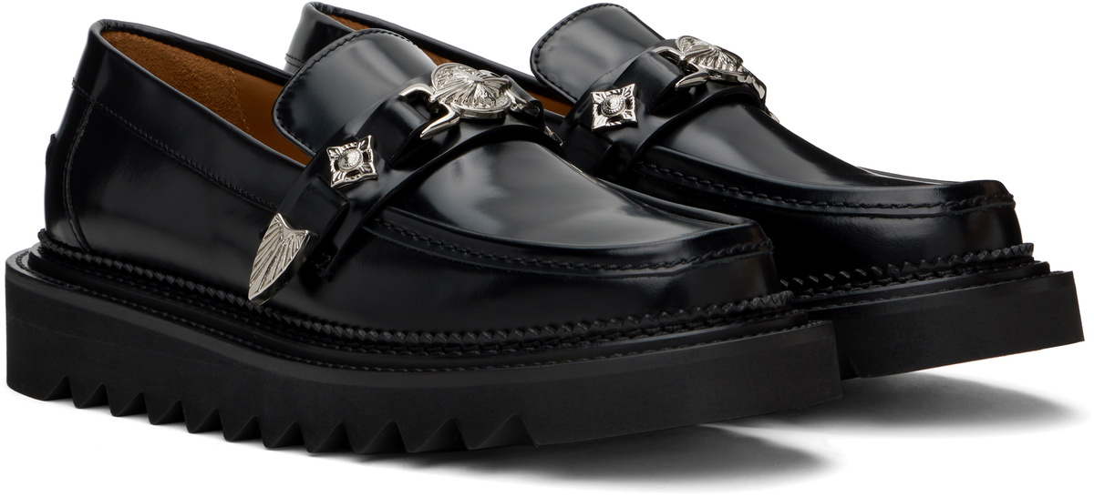 【関税込み】Toga Virilis ブラック Shark Sole ローファー Toga Virilis Black Shark Sole Loafers Toga Virilis