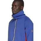 Moncler Grenoble Blue Knit Bomber Jacket