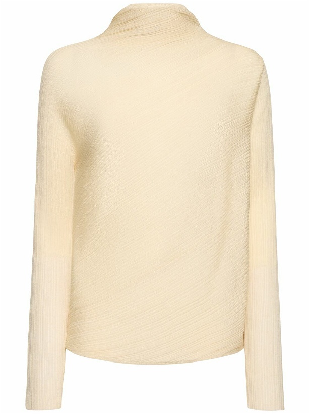 Photo: THEORY - Asymmetric Ribbed Wool Blend Top