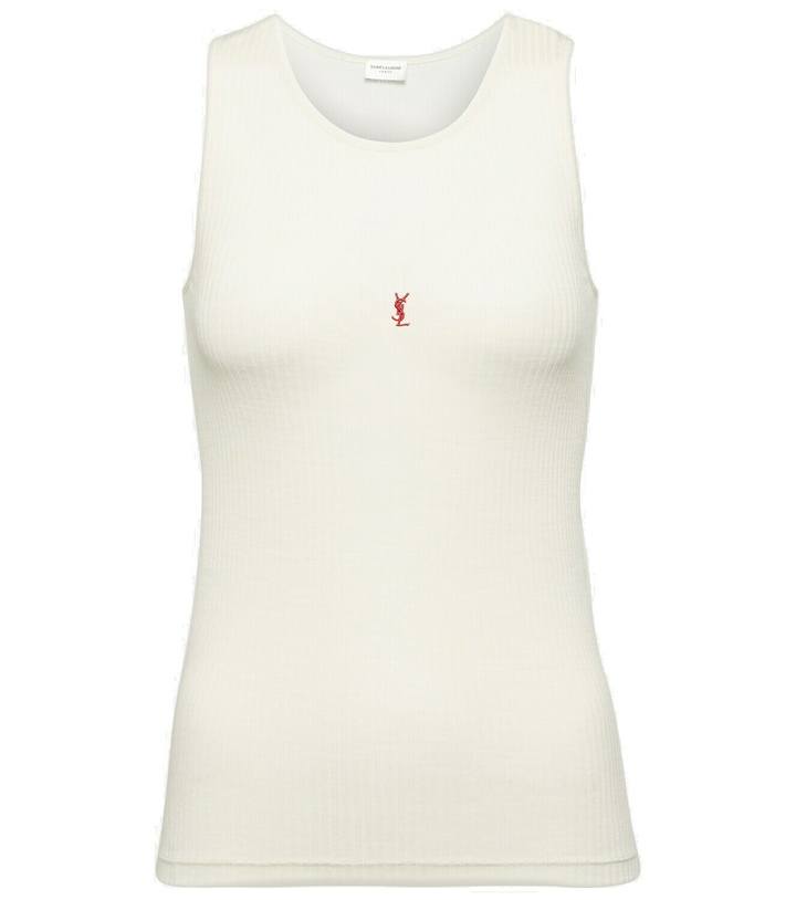 Photo: Saint Laurent Knitted wool tank top