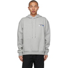 ADER error Grey Logo Hoodie