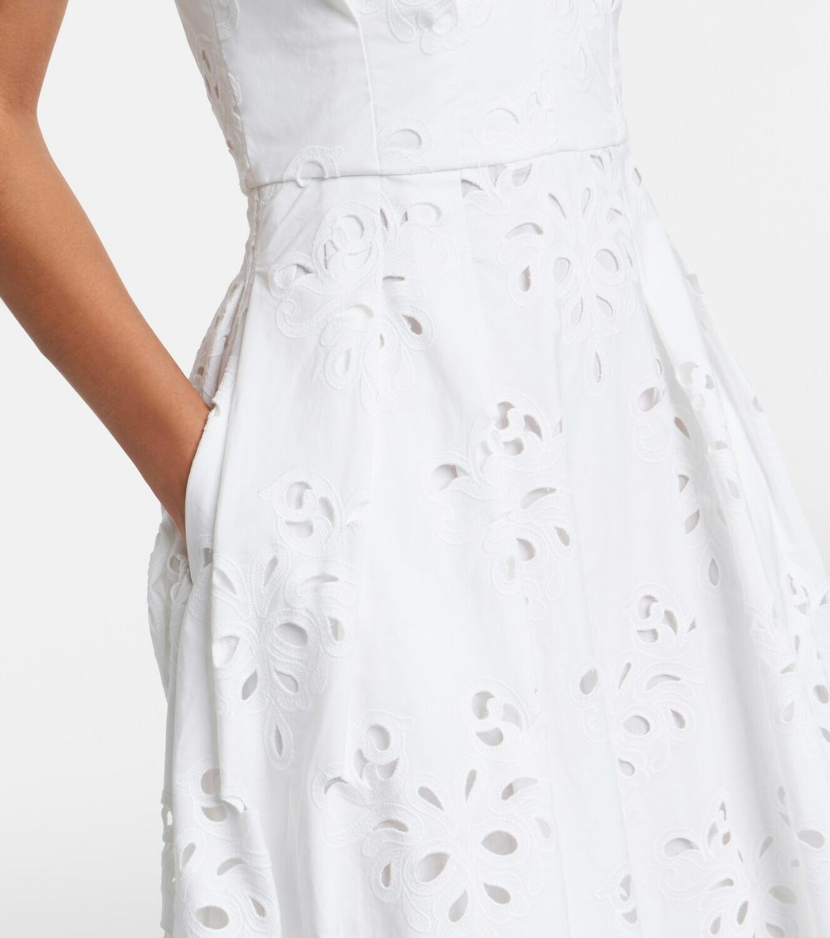 Rebecca Vallance Artesan broderie anglaise midi dress