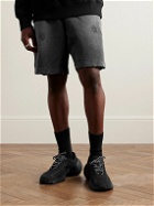 Givenchy - Straight-Leg Distressed Logo-Print Cotton-Jersey Shorts - Black