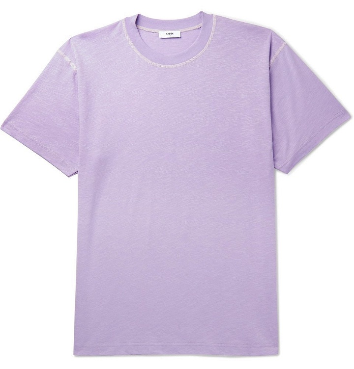 Photo: CMMN SWDN - Ridley Cotton-Jersey T-Shirt - Men - Purple