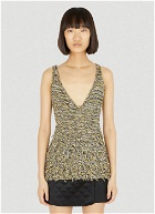 Durazzi Milano - Mouline Knit Tank Top in Yellow
