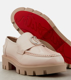 Christian Louboutin CL Moc Lug patent leather loafers