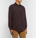 Massimo Alba - Genova Flannel Shirt - Burgundy