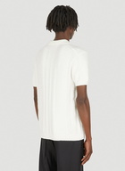 Woven Polo Shirt in White