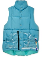TAKAHIROMIYASHITA TheSoloist. - Oversized Padded Quilted Nylon and Cotton-Blend Faille Gilet - Blue