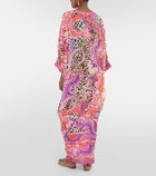 Camilla Printed silk crêpe kaftan