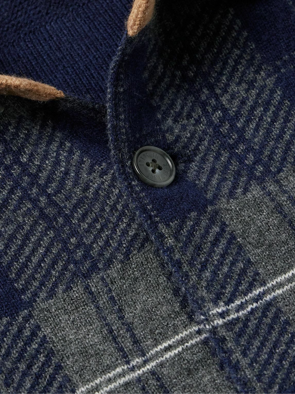 Guest In Residence - Checked Wool and Cashmere-Blend Overshirt - Blue