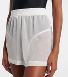 Jade Swim Sheer high-rise shorts