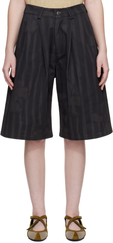Photo: Collina Strada Black Catchfly Shorts