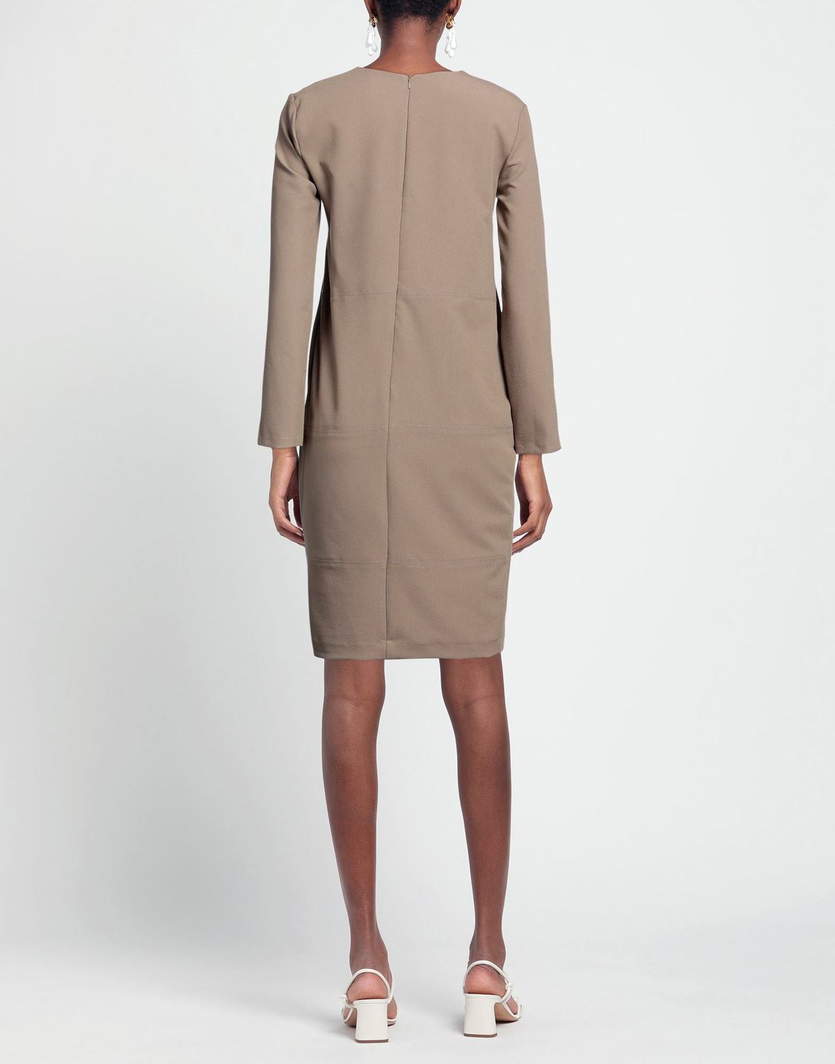 Manila Grace Womens Mini dress Light brown