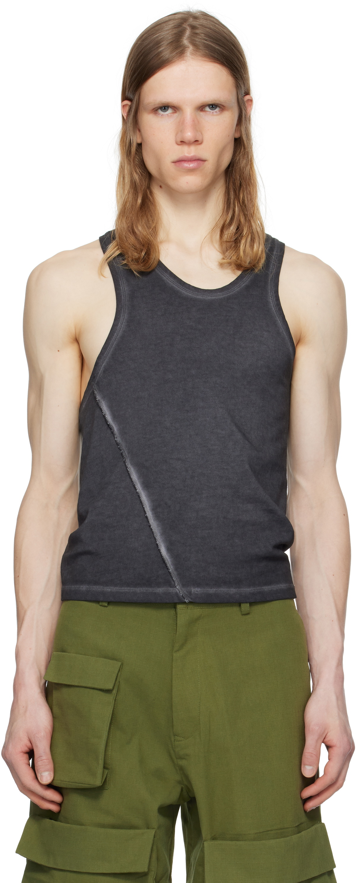 SPENCER BADU Black Organic Cotton Tank Top
