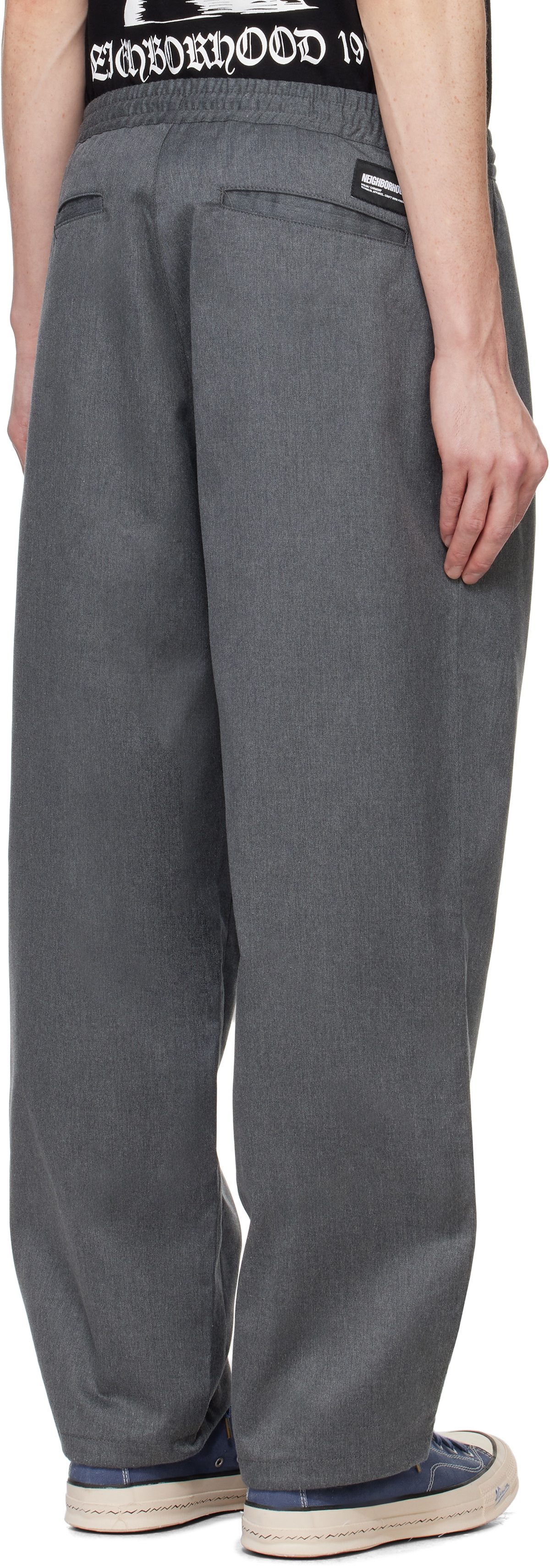 Neighborhood Gray Baggy Silhouette Easy Trousers